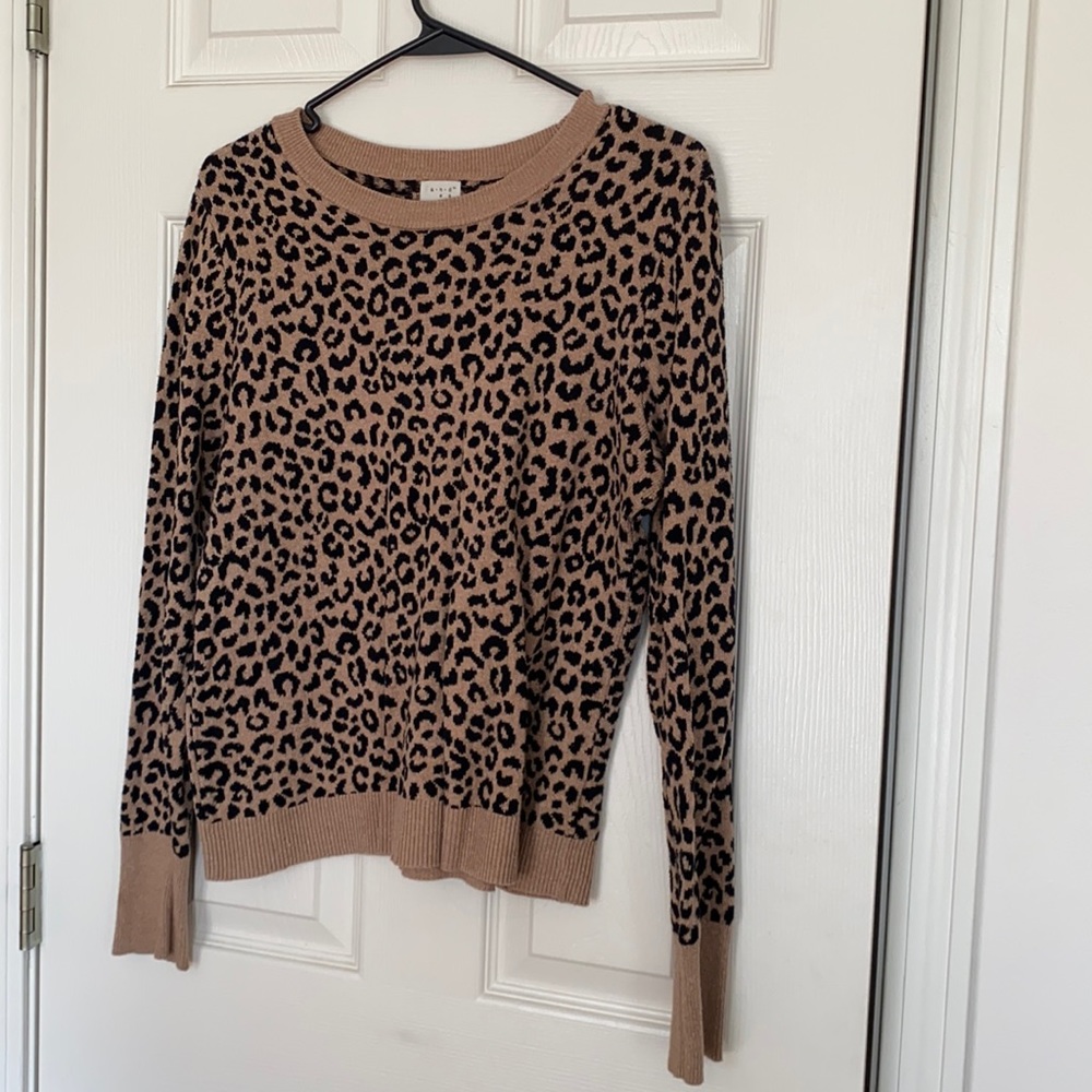 Cheetah Print Sweater